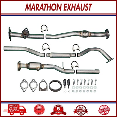Front Flex+Rear Catalytic+Resonator Set For 07-09 Mitsubishi Outlander 3.0L FWD
