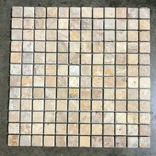12x12 Goldrush Gold Mosaic Stone Tile Backsplash BOX OF 5 TILES T-71