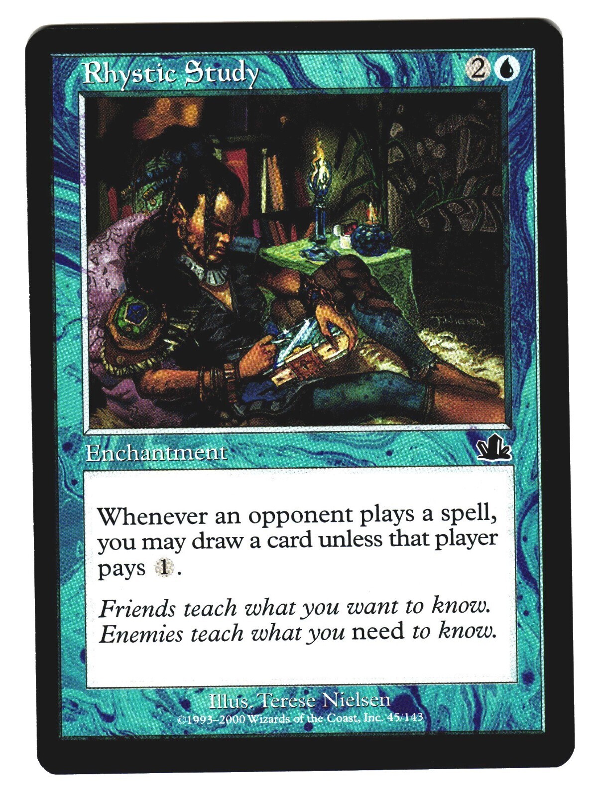 Magic The Gathering MTG - PROPHECY 2000 PCY - #45 Rhystic Study LP NM LOT6