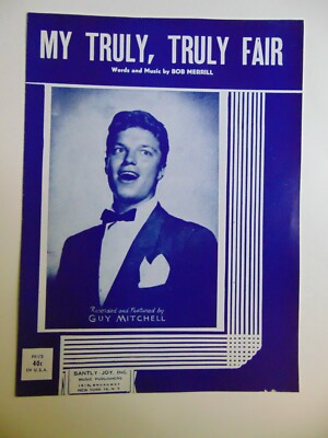 MY TRULY,TRULY FAIR , 1951, vintage sheet music