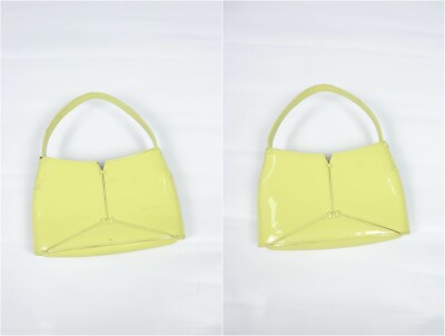 Donna Karan New York DKNY Small Yellow PVC Hand Bag
