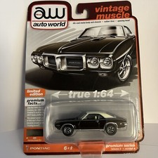 2023 AUTO WORLD 1969 PONTIAC FIREBIRD VINTAGE MUSCLE VS A REL 2 NO 6 1:64 CAR