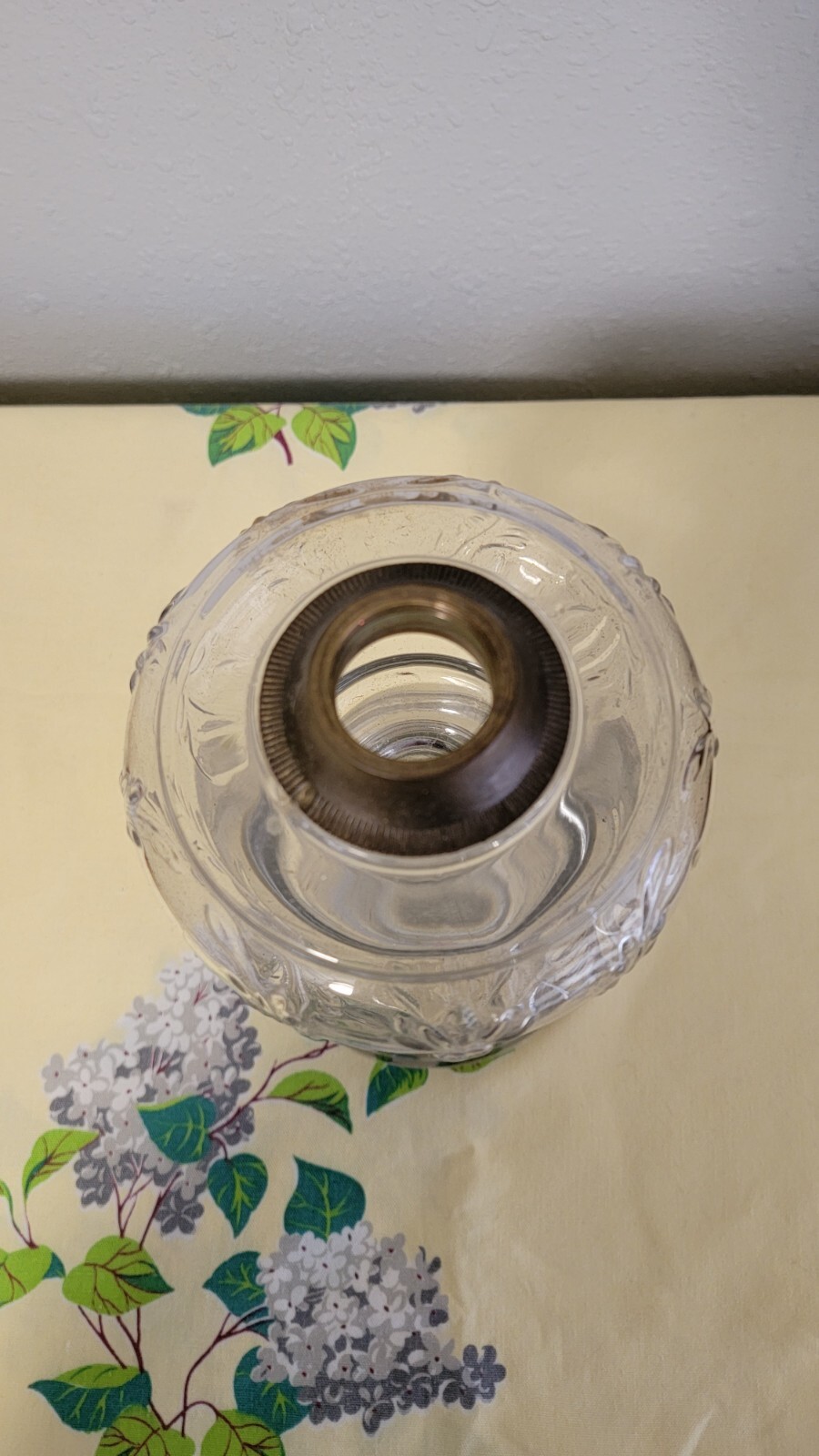 ANTIQUE RIVERSIDE CLINCHONCOLLAR KEROSENE OIL LAMP Torch & Wreath eBay