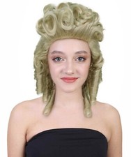 Womens Colonial Blonde Curly Wig ,HW-3413A