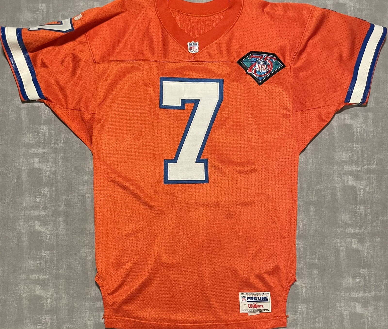 Authentic Vintage Wilson NFL Denver Broncos John Elway Football Jersey