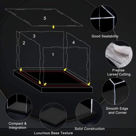 Acrylic Display Case 30.7"x20"x14.2" for (Lego Disney Castle 71040, Lego 43197)