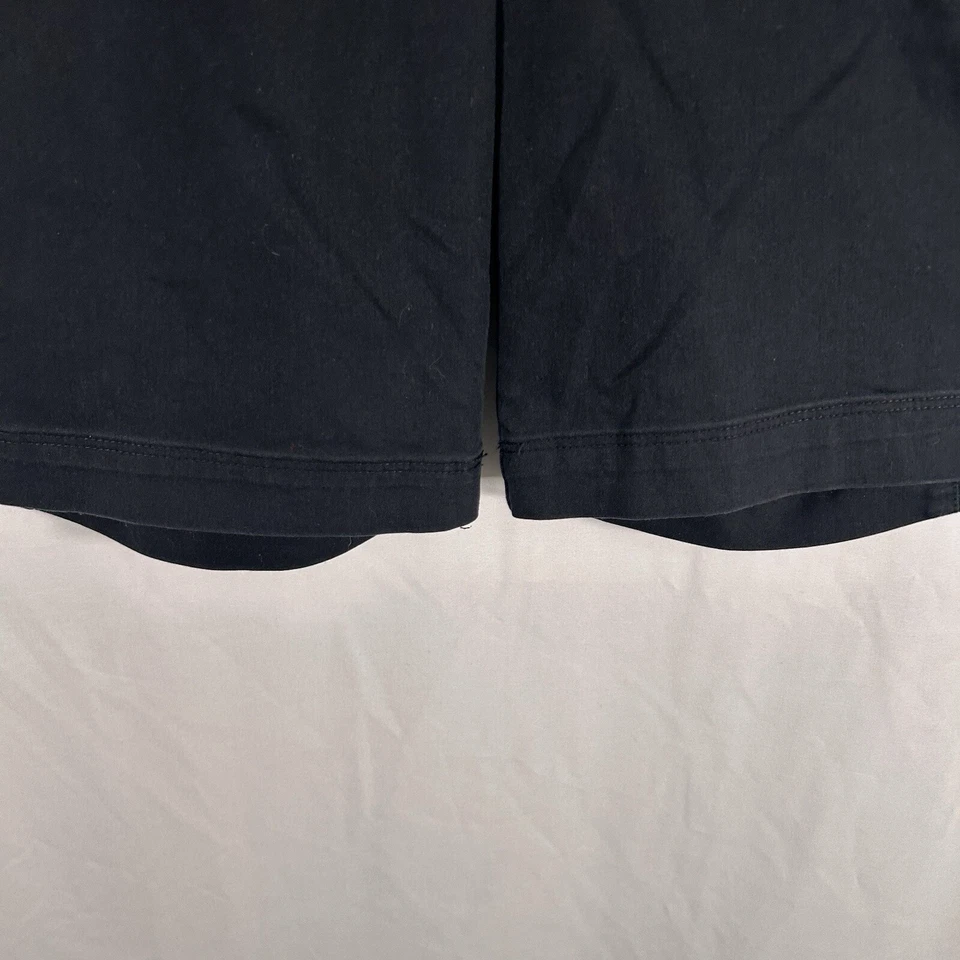 Nike Golf Shorts Womens 6 Small Slid Black Chino Dri-Fit Button Zip Cotton Blend - Imagem 3 de 4