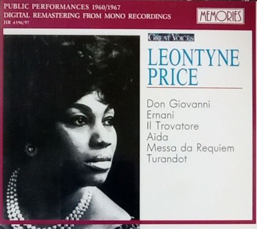 Leontyne Price - Große Stimmen Arien von Mozart, Verdi und Puccini 1960-67 (2 CDs) - Bild 1 von 2
