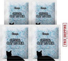 Crystal Cat Litter I Silica Gel Cat Litter,17.2 Lbs Value Pack 4.3 Lbs X 4 