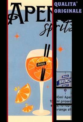 Poster Publicitaire Aperol - Format 50x70 Cm (ou 40x60 Cm) - Manifesto Locandina - Occasion Comme Neuf
