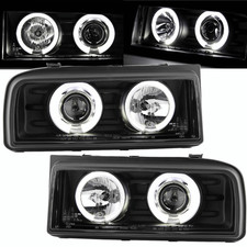 Scheinwerfer Set in schwarz für VW Corrado 53i 1988-1995 LED Angel Eyes