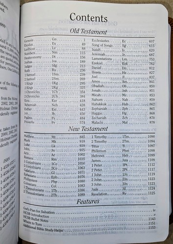 Holman HCSB Ultra Thin Bible; 2012 Brown Leather Touch Indexed; 10 Point - Foto 9 di 12