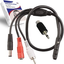 CCTV Microphone Outdoor for IP: Audio Surveillance Microphone RCA with High S...