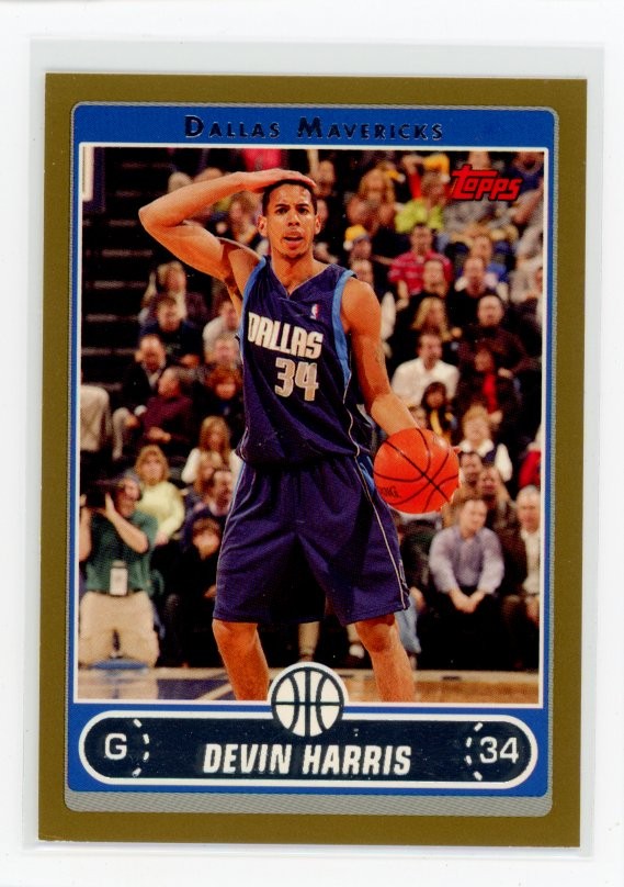 2006-07 Topps #166 Devin Harris Gold #/500