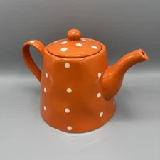Maxwell & Williams Sprinkle - Orange Polka Dot Teapot