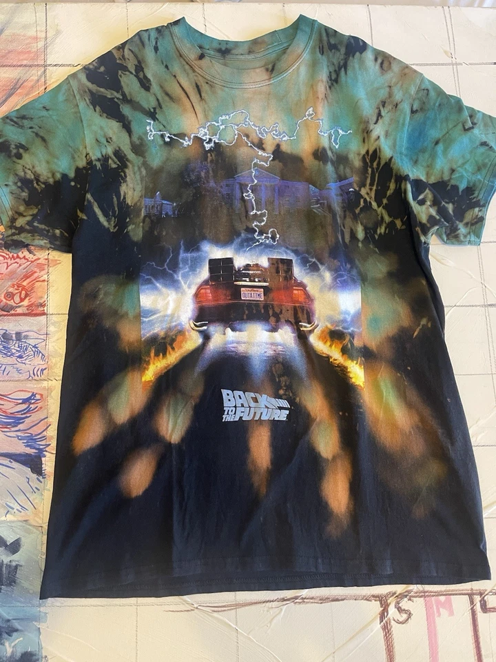 Футболка Back To The Future 'Outatime' Custom Tye-dye. Унисекс большой - Изображение 2 из 4