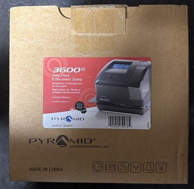 Pyramid, Time Systems - Model 3600SS SmartSite Time Clock and Document Stamp
