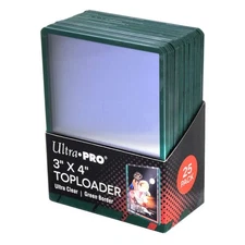 Ultra Pro 3X4 Regular Green Top loaders (25CT)