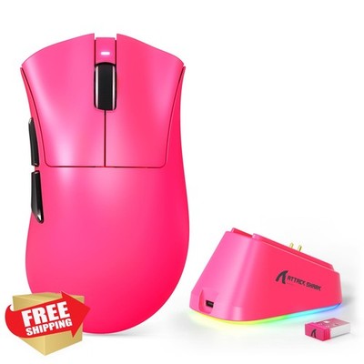 MAMBASNAKE ATTACK SHARK V3 PRO Berry Red Mouse