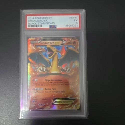 Pokémon Charizard EX Black Star Promo Holo XY17 XY PSA 5 Pokémon TCG Card Stock