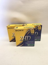 Vintage SONY 2HD IBM Formatted 1.44MB Pack Of 10 Floppy Disks - 10MFD 2HDef Open