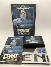 ESWAT: City Under Siege (Sega Genesis, 1990) CIB w/Poster