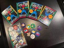 Retired Pleasant Company American Girl Grin Pins Lot from 1994-1995