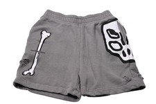 Nununu Silou Skull Shorts in Concrete