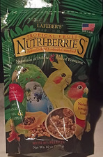 Lafeber's Tropical Fruit Nutri-Berries Bird Food w/ Mango Papaya Pineapple 10 oz