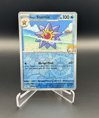 Misty's Starmie 047/182 Uncommon Destined Rivals Pokemon Reverse Holo Near Mint