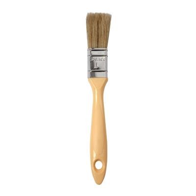 Unbranded 1"" Plastic Handle White Bristle Laminating Brush (12 Pack)