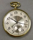 Antique 1919 Art Deco Gruen Verithin Model Gold Filled Pocket Watch 17 Jewels