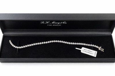 Diamant Tennis Armband 1ct TW in Sterling Silber Rundschliff Steine