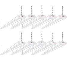 4ft Linkable Led Utility Light Fixture 4400lm 42w 5000k Daylight10 Pack