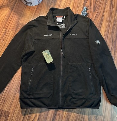 Mammut Herren Fleecejacke mit Reißverschluss Schwarz XL 100% Polyester