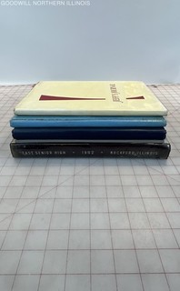 4 Vintage 1960s Illinois Junior High & High School Yearbooks