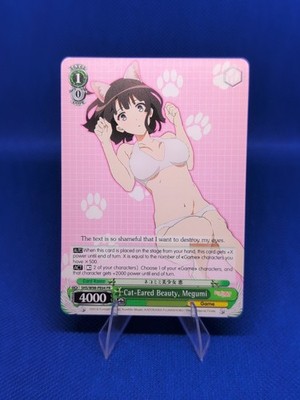 Cat-Eared Beauty, Megumi Saekano Movie Promo Card Weiss Schwarz SHS/W98-PE04 PR