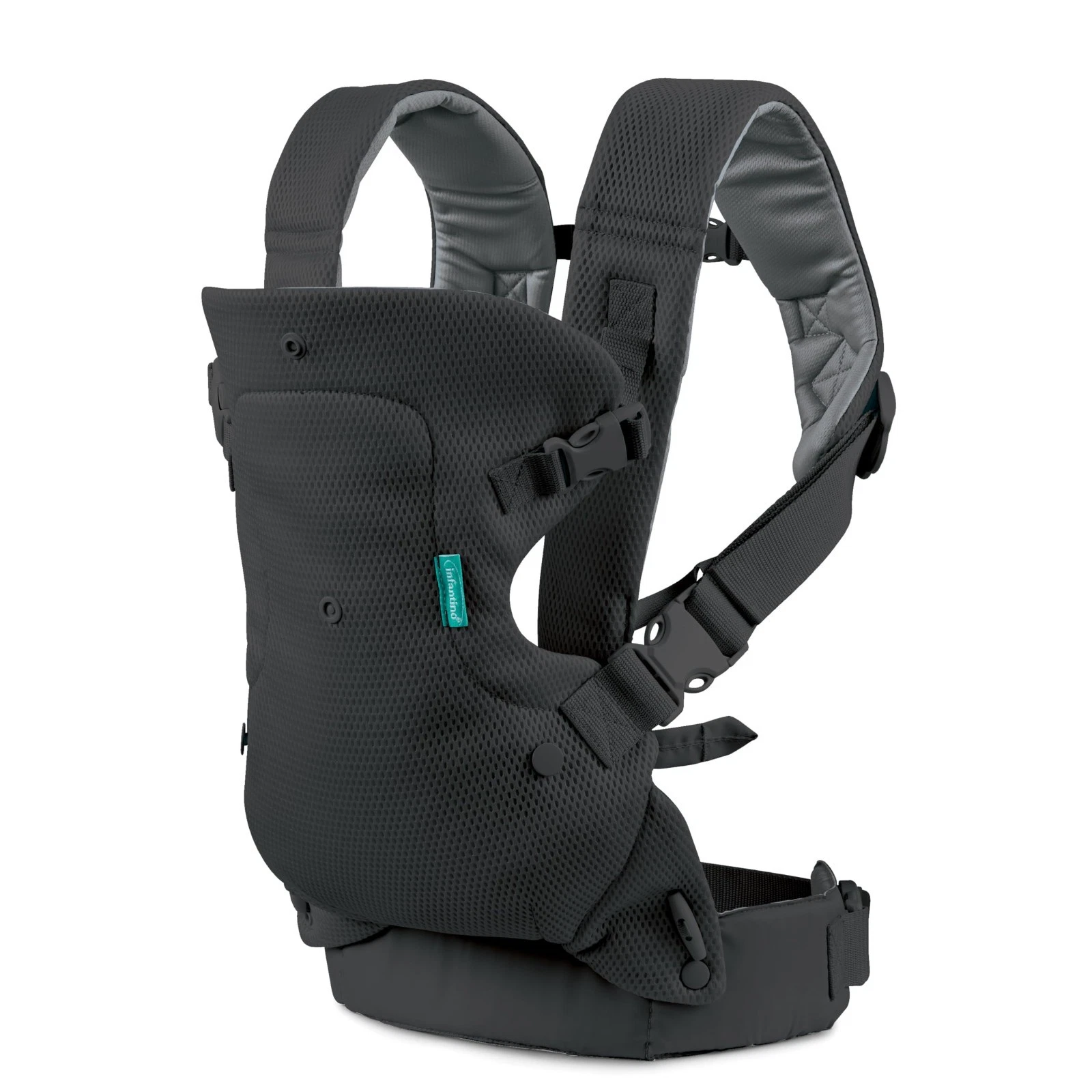 Infantino #300126 Flip 4-in-1 Light & Airy Convertible Baby Carrier - Dark Grey
