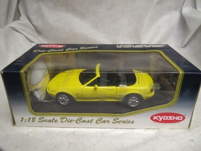 Mazda MX-5 Miata 1990 Gelb Kyosho 1:18 DIE CAST Car Series