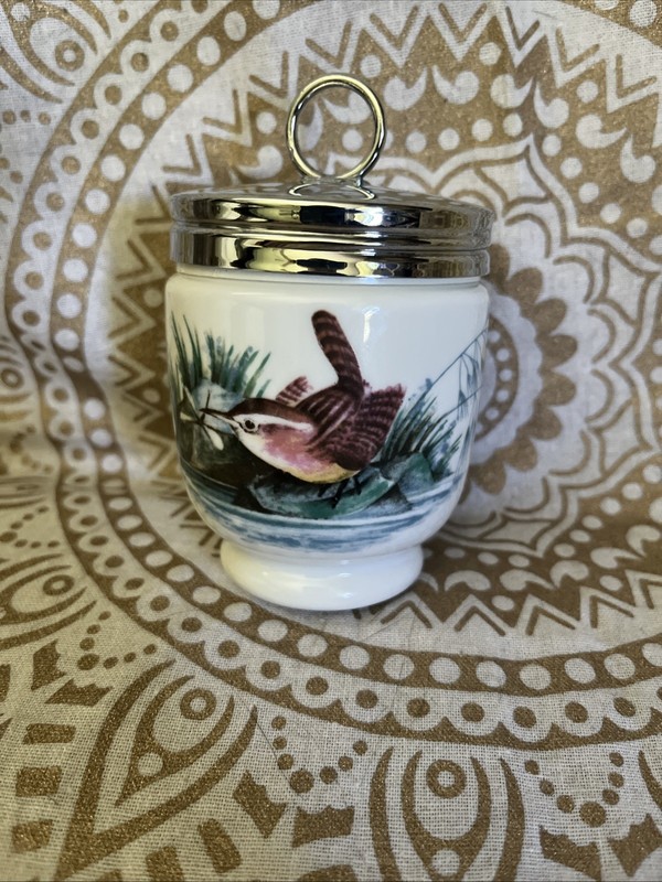 Vintage Royal Worcester Egg Coddler Birds England