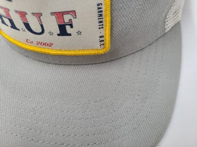 Huf Est 2002 Patch Mesh Trucker Snapback Hat Cap Skateboard  display picture 1
