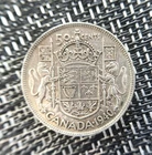 1940, Canada, 80% Silver, 50 Cent, 1/2 Dollar, 11.66 gm, Estate Sale