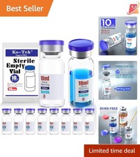 Sterile 10ml Vials with Self-Healing Injection Port Aluminum Cap for Medical Use