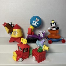 Vintage 1994 McDonald  s Animaniacs Fast Food Toys Lot 4 Figures Yakko Wakko Dot