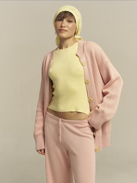 Women Lu.for.you Sweater Pink Acrylic XS-S
