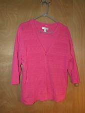 CJ Banks 1X Two Piece Pink Sweater set