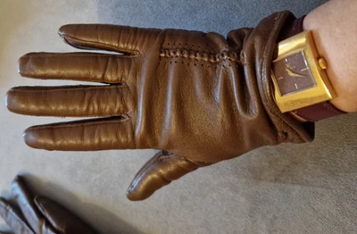 Lammleder Damen Handschuhe Strick gefuttert True Vintage sehr gut butterweiches - Bild 1 von 4