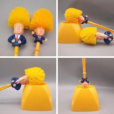Funny Prank Toilet Scrubber – "Make Toilet Great Again" Thumb Up Toilet Brush