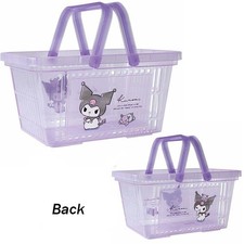 Kuromi Mini Shopping Basket Cute Makeup Organizer Case Japan 8"L x 5"W x 4"H