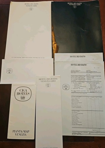 Vintage Hotel Des Bains Venezia Lido Ciga Hotels Folder Letterhead Ephempra